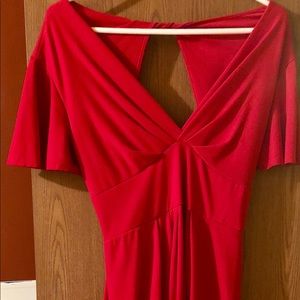 Sexy Red Dress with cut out back